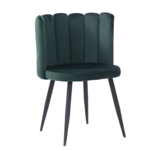 mobiliario-contract-silla ramses metal tapizado velvet verde oscuro